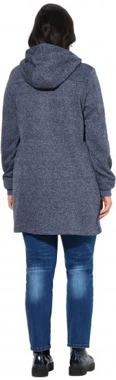 Ulla Popken Knit Fleece-Lined Jacket Navy - Striukės - 