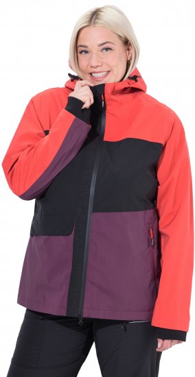 Ulla Popken HYPRAR Triple Function Jacket Dark Cherry - Striukės - 
