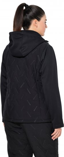 Ulla Popken Triple Function Laser Quilted Softshell Jacket Black - Striukės - 