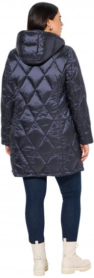 Ulla Popken HYPRAR Diamond Quilted Jacket Night Blue - Striukės - 