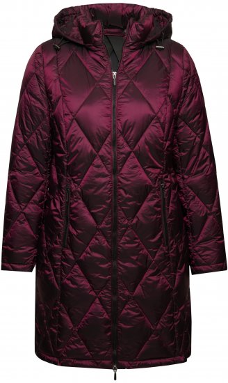 Ulla Popken HYPRAR Diamond Quilted Jacket Carmine Red - Striukės - 