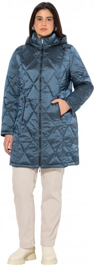 Ulla Popken HYPRAR Diamond Quilted Jacket Teal - Striukės - 