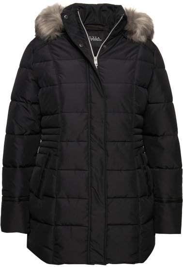 Ulla Popken HYPRAR Quilted Jacket Black - Striukės - 