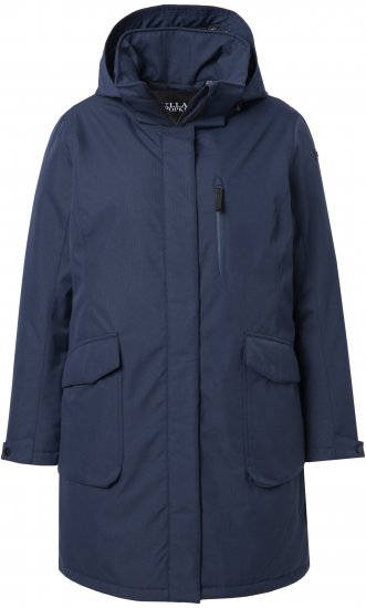 Ulla Popken HYPRAR Drawstring Waist Parka Navy - Striukės - 