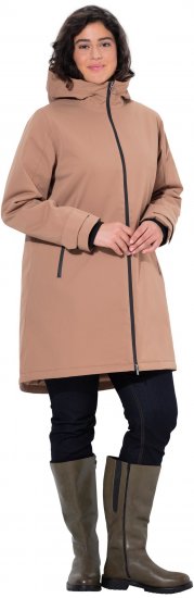 Ulla Popken HYPRAR Triple-Function Longline Jacket Camel - Striukės - 
