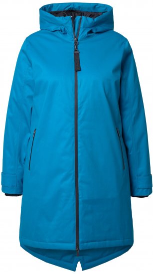 Ulla Popken HYPRAR Triple-Function Longline Jacket Turquoise - Striukės - 