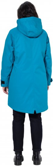 Ulla Popken HYPRAR Triple-Function Longline Jacket Turquoise - Striukės - 
