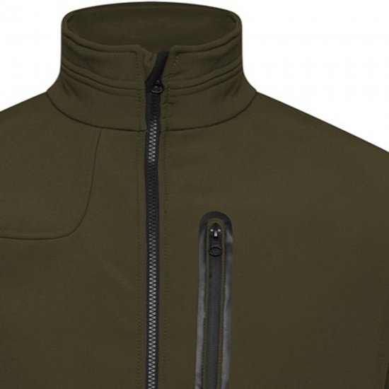 Kam Jeans KV132 Softshell Panelled Jacket Olive - Didelės vyriškos striukės - Didelės vyriškos striukės