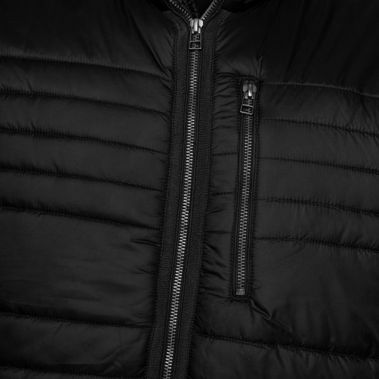 Kam Jeans KV142 Smart Lightweight Puffer Jacket Black - Didelės vyriškos striukės - Didelės vyriškos striukės