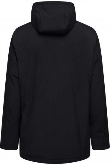 Kam Jeans KV144 Long Quilted Softshell Parka Black - Didelės vyriškos striukės - Didelės vyriškos striukės