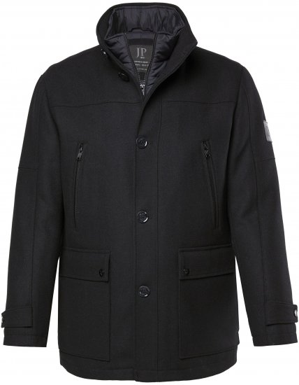 JP1880 Jacket Water-repellent Warm Black - Didelės vyriškos striukės - Didelės vyriškos striukės