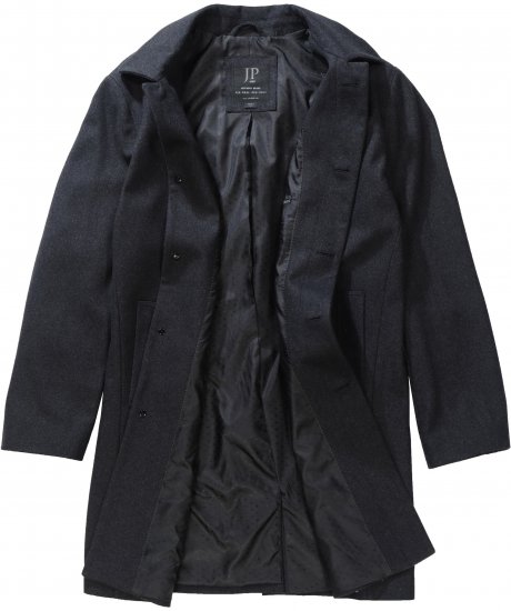 JP1880 Coat Wool Blend Water Repellent Dark Grey - Didelės vyriškos striukės - Didelės vyriškos striukės