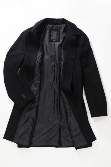 JP1880 Coat Wool Blend Water Repellent Black - Didelės vyriškos striukės - Didelės vyriškos striukės