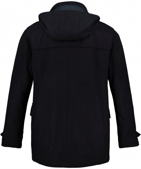 JP1880 Duffle Coat Water Repellent with Detachable Hood Navy - Didelės vyriškos striukės - Didelės vyriškos striukės