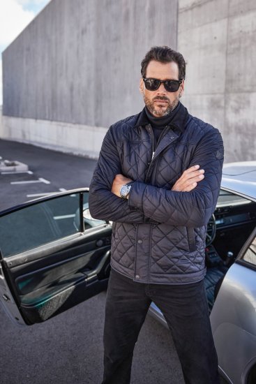 JP1880 Jacket Quilted Black - Didelės vyriškos striukės - Didelės vyriškos striukės