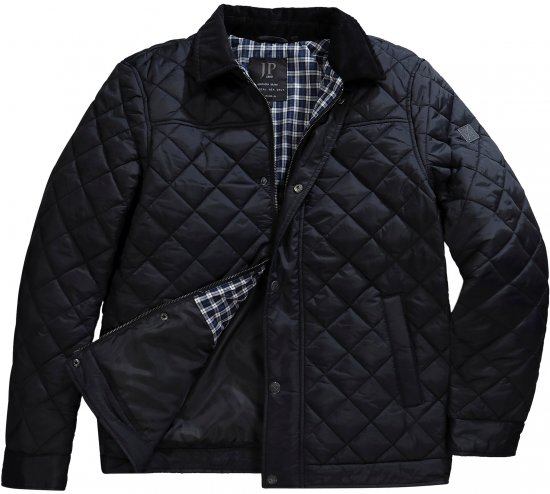 JP1880 Jacket Quilted Black - Didelės vyriškos striukės - Didelės vyriškos striukės