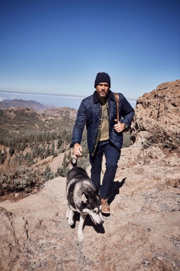 JP1880 Jacket Quilted Navy - Didelės vyriškos striukės - Didelės vyriškos striukės