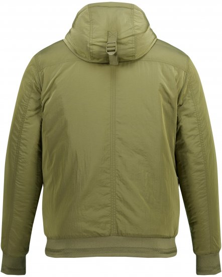 STHUGE Bomber Jacket With Hood Green - Didelės vyriškos striukės - Didelės vyriškos striukės