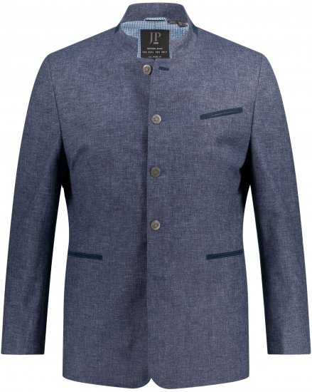 JP1880 Traditional Jacket Linen Blend Navy - Didelės vyriškos striukės - Didelės vyriškos striukės