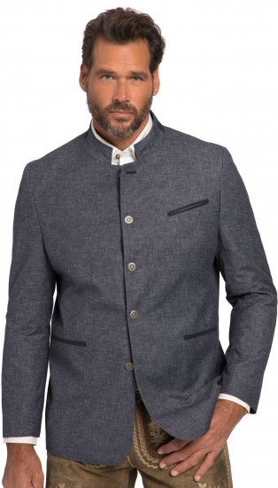 JP1880 Traditional Jacket Linen Blend Navy - Didelės vyriškos striukės - Didelės vyriškos striukės