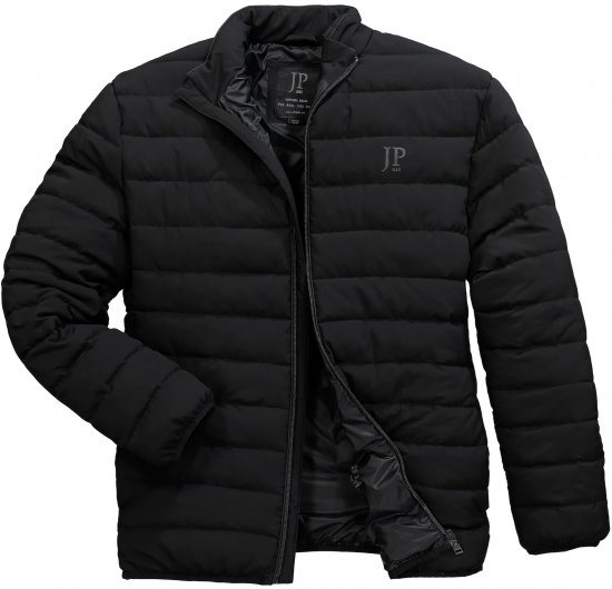 JP1880 Jacket Quilted Stand-up Collar Black - Didelės vyriškos striukės - Didelės vyriškos striukės