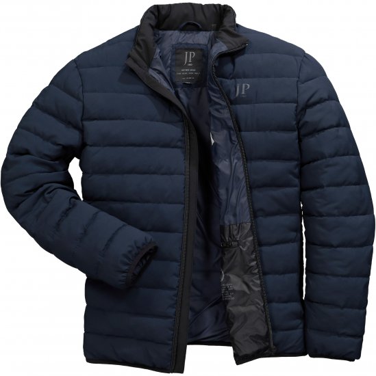 JP1880 Jacket Quilted Stand-up Collar Navy - Didelės vyriškos striukės - Didelės vyriškos striukės