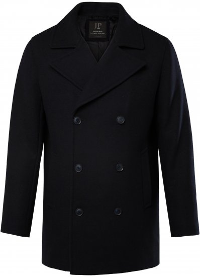 JP1880 Caban Short Double-breasted Overcoat Navy - Didelės vyriškos striukės - Didelės vyriškos striukės