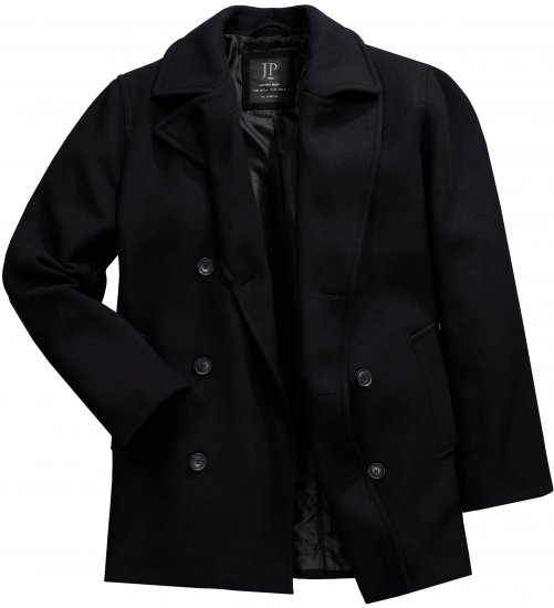 JP1880 Caban Short Double-breasted Overcoat Navy - Didelės vyriškos striukės - Didelės vyriškos striukės