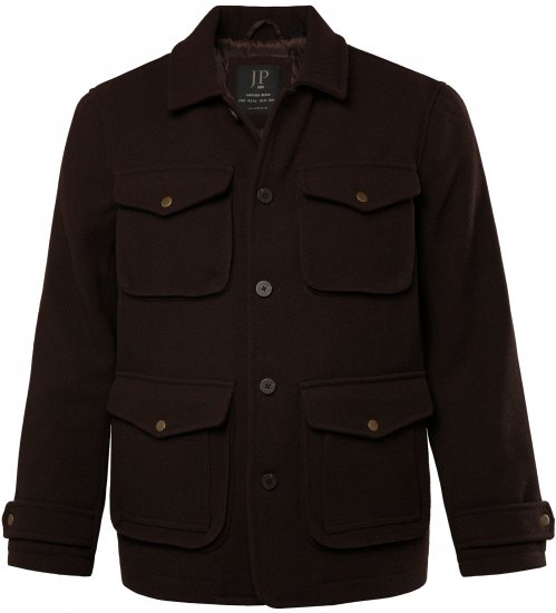 JP1880 Field Jacket Dark Brown - Didelės vyriškos striukės - Didelės vyriškos striukės