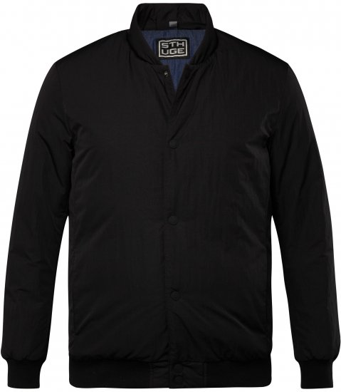 STHUGE Bomber Jacket Quilted Black - Didelės vyriškos striukės - Didelės vyriškos striukės