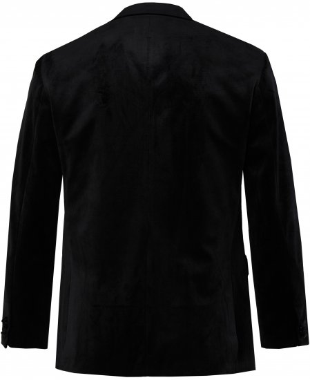 JP1880 Jacket Velvet Business Smoking Black - Kostiumai ir švarkai - Didelio dydžio kostiumai ir švarkai