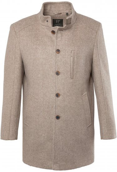 JP1880 Coat Wool Blend Beige Melange - Didelės vyriškos striukės - Didelės vyriškos striukės