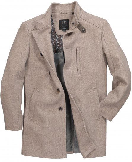 JP1880 Coat Wool Blend Beige Melange - Didelės vyriškos striukės - Didelės vyriškos striukės