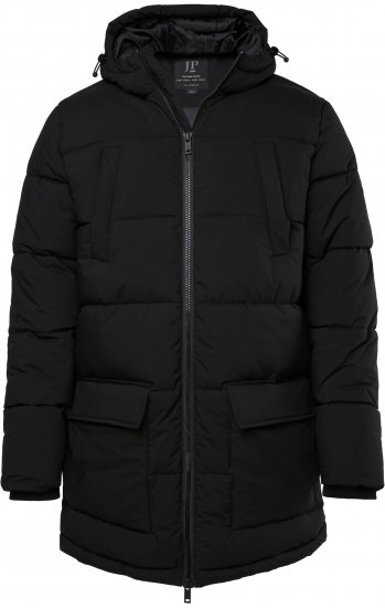 JP1880 Quilted Parka with Multiple Pockets Black - Didelės vyriškos striukės - Didelės vyriškos striukės