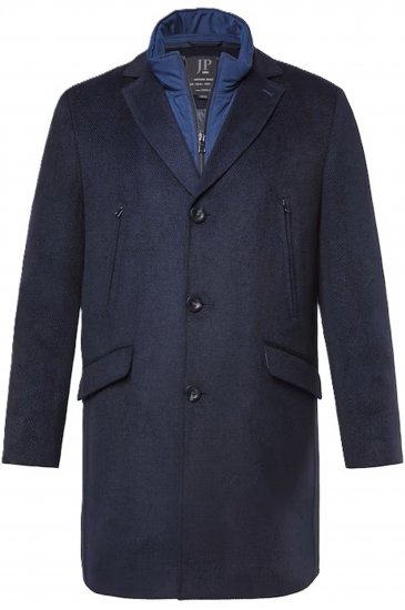 JP1880 Coat Flexnamic With Removable Insert Navy - Didelės vyriškos striukės - Didelės vyriškos striukės