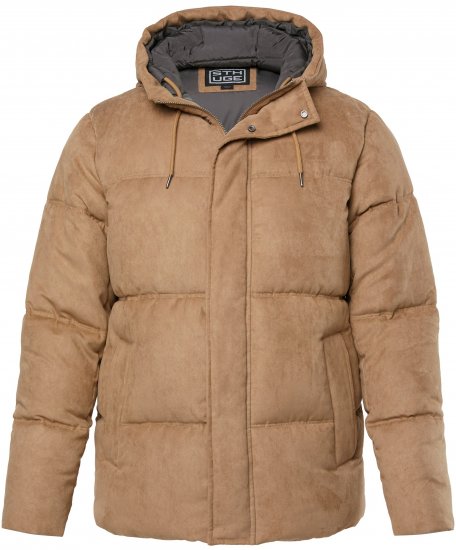 STHUGE Jacket Puffer With Warm Quilting Beige - Didelės vyriškos striukės - Didelės vyriškos striukės