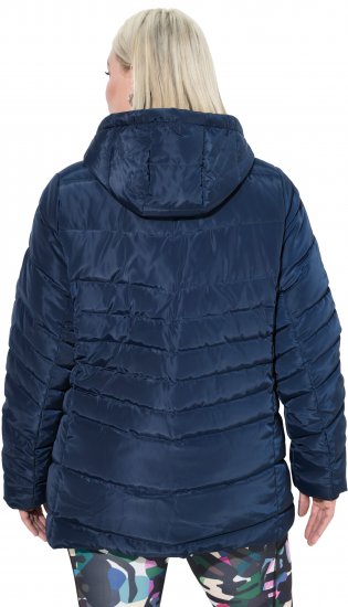 Ulla Popken Quilted Water Repellent Jacket Navy Blue - Striukės ir paltai - 