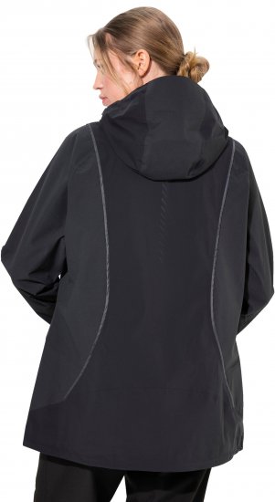 Ulla Popken Functional Reflective Waterproof Jacket Black - Striukės - 