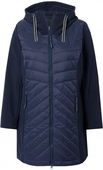 Ulla Popken HYPRAR Softshell Long Cut Jacket Navy - Striukės - 