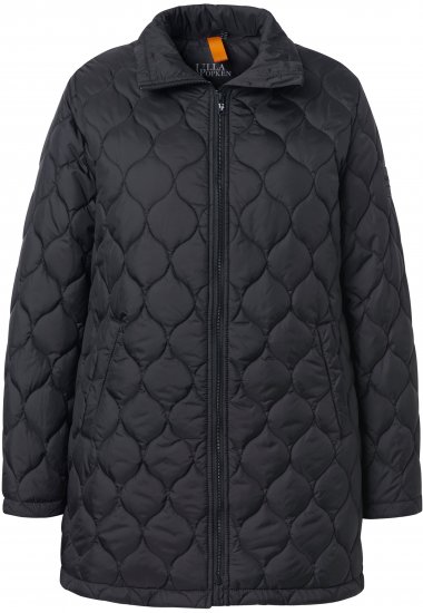 Ulla Popken HYPRAR Water-Repellent Quilted Jacket Black - Striukės - 