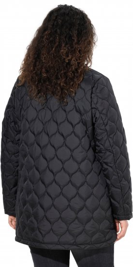 Ulla Popken HYPRAR Water-Repellent Quilted Jacket Black - Striukės - 