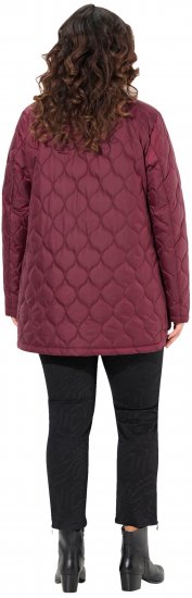 Ulla Popken HYPRAR Water-Repellent Quilted Jacket Wine Red - Striukės - 