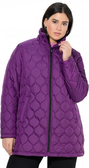 Ulla Popken HYPRAR Water-Repellent Quilted Jacket Plum - Striukės - 