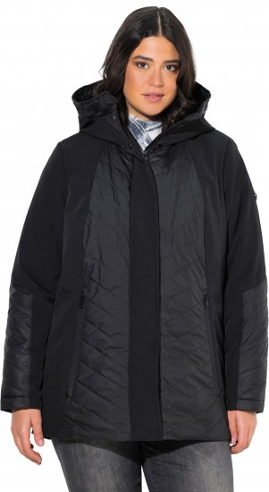 Ulla Popken HYPRAR Functional Softshell Jacket Black - Striukės - 