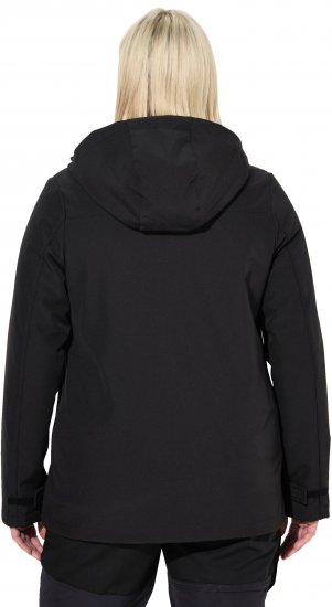 Ulla Popken HYPRAR Softshell Fleece Lined Jacket Black - Striukės - 