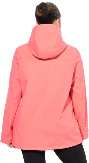 Ulla Popken HYPRAR Softshell Fleece Lined Jacket Coral - Striukės - 