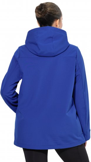 Ulla Popken HYPRAR Softshell Fleece Lined Jacket Capri Blue - Striukės - 