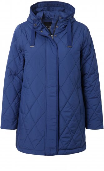 Ulla Popken HYPRAR Quilted Water-Repellent Jacket Medium Blue - Striukės - 