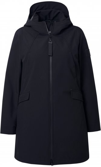 Ulla Popken HYPRAR Water Repellent Softshell Jacket Black - Striukės - 