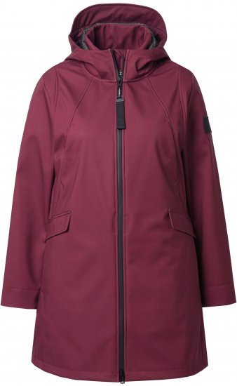 Ulla Popken HYPRAR Water Repellent Softshell Jacket Cherry - Striukės - 